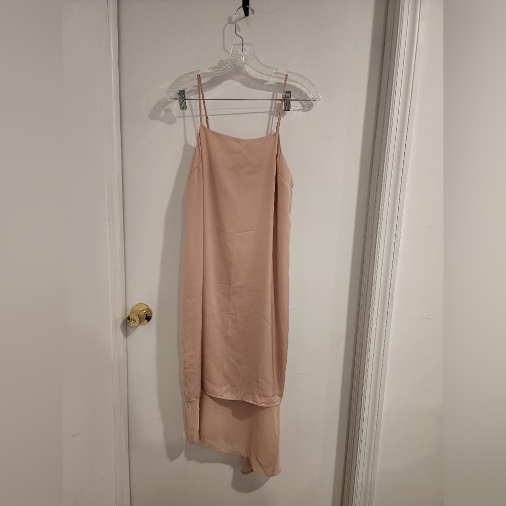 Avec Les Filles Pink Rose Slip Dress